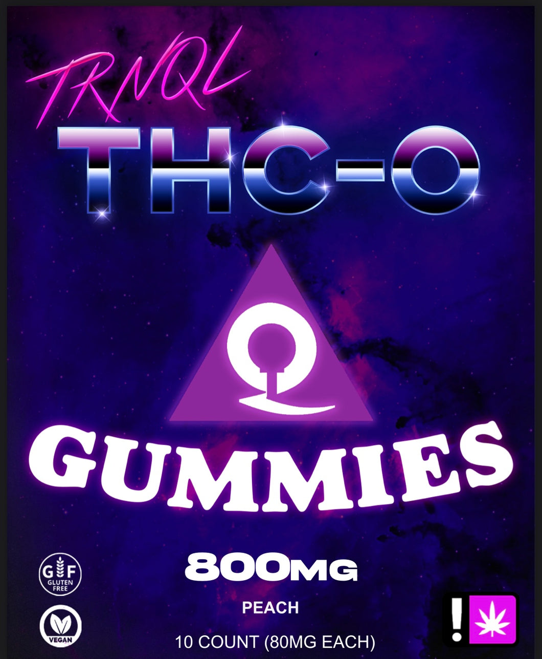 PEACH THC-O GUMMIES | 800mg